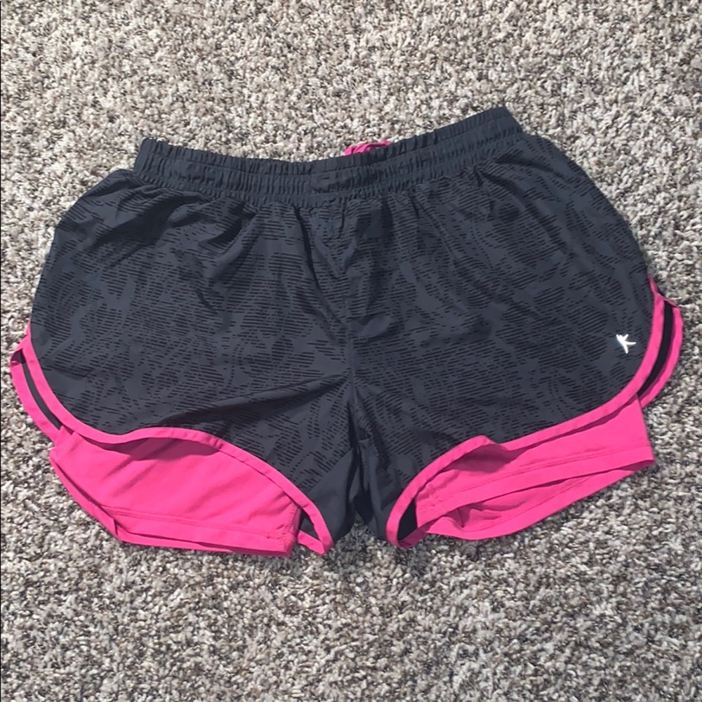 [DANSKIN] Athletic Shorts with Compression Shorts